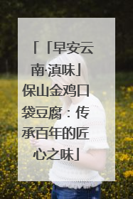 「早安云南·滇味」保山金鸡口袋豆腐：传承百年的匠心之味
