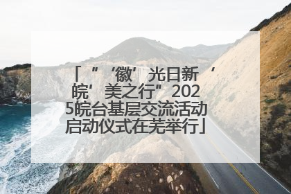 “‘徽’光日新‘皖’美之行”2025皖台基层交流活动启动仪式在芜举行