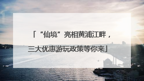 “仙境”亮相黄浦江畔，三大优惠游玩政策等你来
