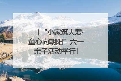 “小家筑大爱·童心向朝阳”六一亲子活动举行