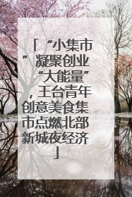 “小集市”凝聚创业“大能量”，王台青年创意美食集市点燃北部新城夜经济