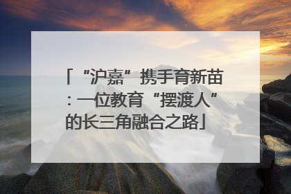 “沪嘉”携手育新苗：一位教育“摆渡人”的长三角融合之路