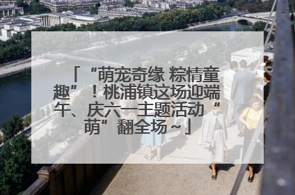 “萌宠奇缘 粽情童趣”！桃浦镇这场迎端午、庆六一主题活动“萌”翻全场～