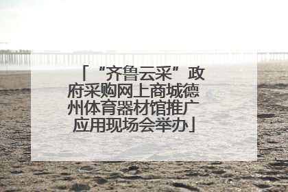 “齐鲁云采”政府采购网上商城德州体育器材馆推广应用现场会举办
