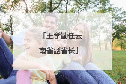 王学勤任云南省副省长