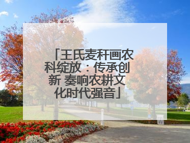 王氏麦秆画农科绽放：传承创新 奏响农耕文化时代强音