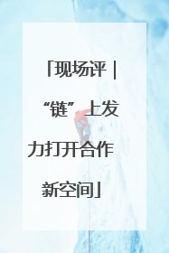 现场评｜“链”上发力打开合作新空间