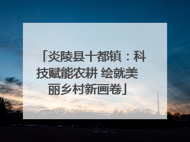 炎陵县十都镇：科技赋能农耕 绘就美丽乡村新画卷