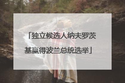 独立候选人纳夫罗茨基赢得波兰总统选举