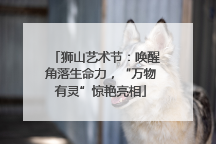 狮山艺术节：唤醒角落生命力，“万物有灵”惊艳亮相