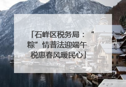 石峰区税务局：“粽”情普法迎端午 税惠春风暖民心