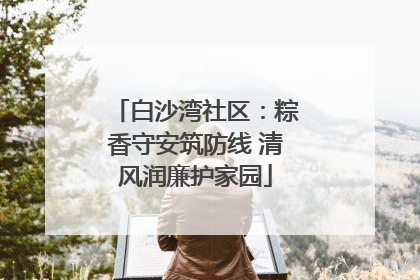 白沙湾社区：粽香守安筑防线 清风润廉护家园
