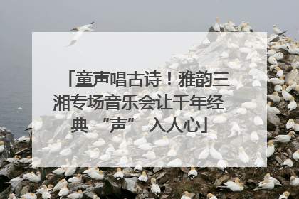 童声唱古诗！雅韵三湘专场音乐会让千年经典 “声” 入人心