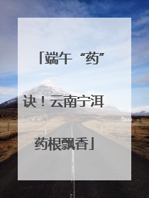 端午“药”诀！云南宁洱药根飘香