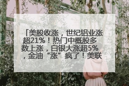 美股收涨，世纪铝业涨超21%！热门中概股多数上涨，白银大涨超5%，金油“涨”疯了！美联储官员最新表态