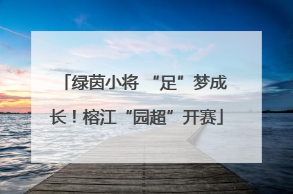 绿茵小将 “足”梦成长！榕江“园超”开赛