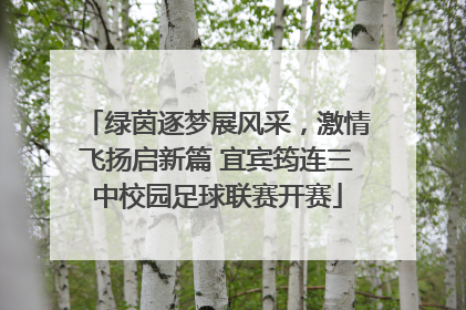 绿茵逐梦展风采，激情飞扬启新篇 宜宾筠连三中校园足球联赛开赛
