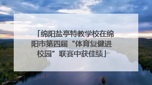 绵阳盐亭特教学校在绵阳市第四届“体育复健进校园”联赛中获佳绩