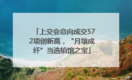 上交会意向成交572项创新高，“月壤成纤”当选镇馆之宝