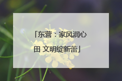 东营：家风润心田 文明绽新蕾