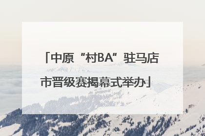 中原“村BA”驻马店市晋级赛揭幕式举办