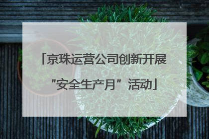 京珠运营公司创新开展“安全生产月”活动
