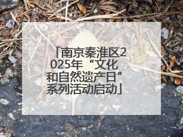 南京秦淮区2025年“文化和自然遗产日”系列活动启动