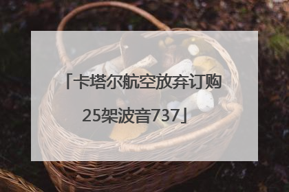 卡塔尔航空放弃订购25架波音737