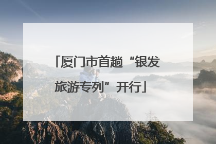 厦门市首趟“银发旅游专列”开行