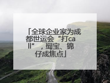 全球企业家为成都世运会“打call”，蜀宝、锦仔成焦点