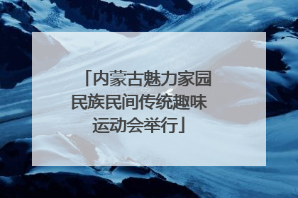 内蒙古魅力家园民族民间传统趣味运动会举行