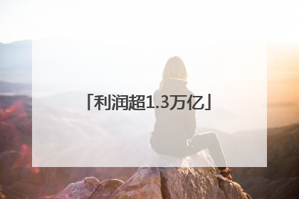 利润超1.3万亿