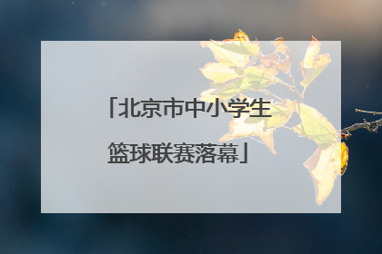 北京市中小学生篮球联赛落幕