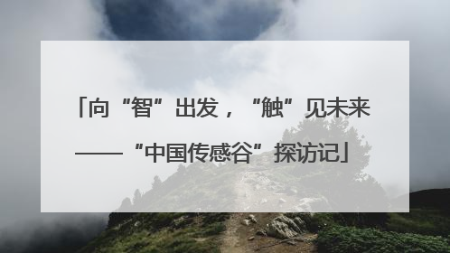 向“智”出发，“触”见未来——“中国传感谷”探访记