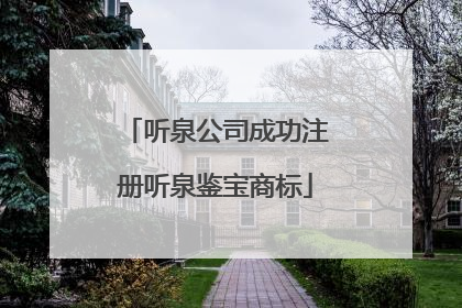 听泉公司成功注册听泉鉴宝商标