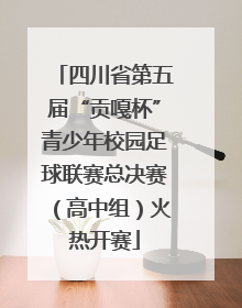 四川省第五届“贡嘎杯”青少年校园足球联赛总决赛（高中组）火热开赛