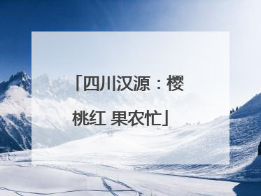 四川汉源：樱桃红 果农忙