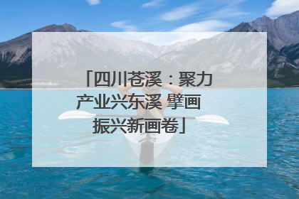 四川苍溪：聚力产业兴东溪 擘画振兴新画卷