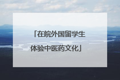 在皖外国留学生体验中医药文化