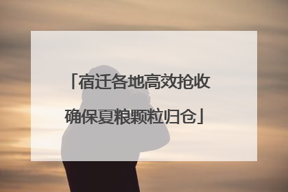 宿迁各地高效抢收 确保夏粮颗粒归仓