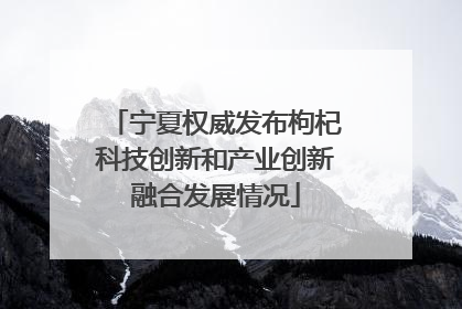 宁夏权威发布枸杞科技创新和产业创新融合发展情况