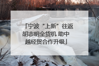 宁波“上新”往返胡志明全货机 助中越经贸合作升级