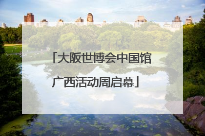 大阪世博会中国馆广西活动周启幕