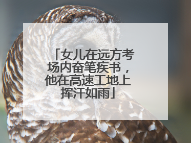 女儿在远方考场内奋笔疾书，他在高速工地上挥汗如雨