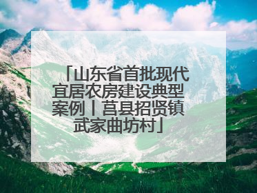 山东省首批现代宜居农房建设典型案例丨莒县招贤镇武家曲坊村