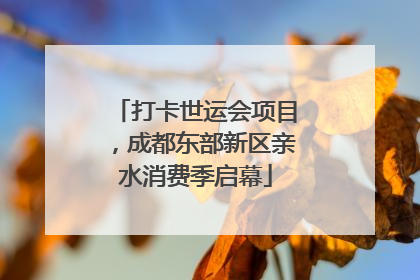 打卡世运会项目，成都东部新区亲水消费季启幕