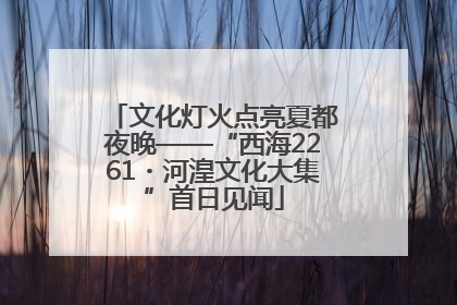 文化灯火点亮夏都夜晚——“西海2261・河湟文化大集”首日见闻