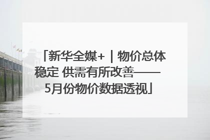 新华全媒+｜物价总体稳定 供需有所改善——5月份物价数据透视