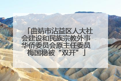 曲靖市沾益区人大社会建设和民族宗教外事华侨委员会原主任委员梅国稳被“双开”