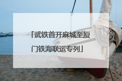 武铁首开麻城至厦门铁海联运专列